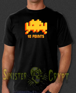 Space Invaders 10 Points Video Game t-shirt